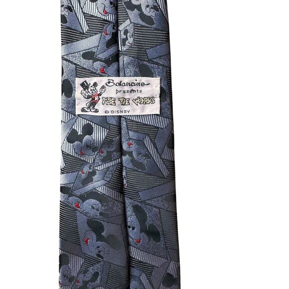 Vtg Disney All Over Mickey Mouse Rare Balancine The Tie Works Mens Neck Tie USA - Picture 8 of 10